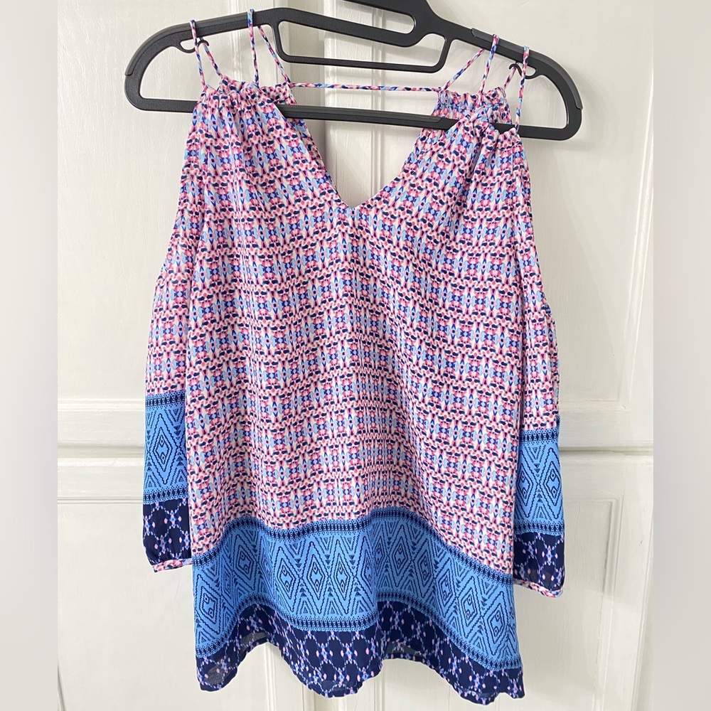 Off the shoulder blouse.